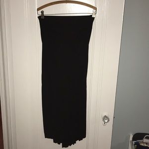 Black DKNY strapless dress